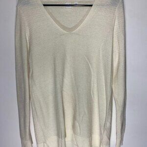 GAP Cream Merino Extra Fine Wool Blend Sweater